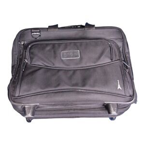Travelpro Black 16" Carry On Rolling Business Computer Laptop Bag Briefcase